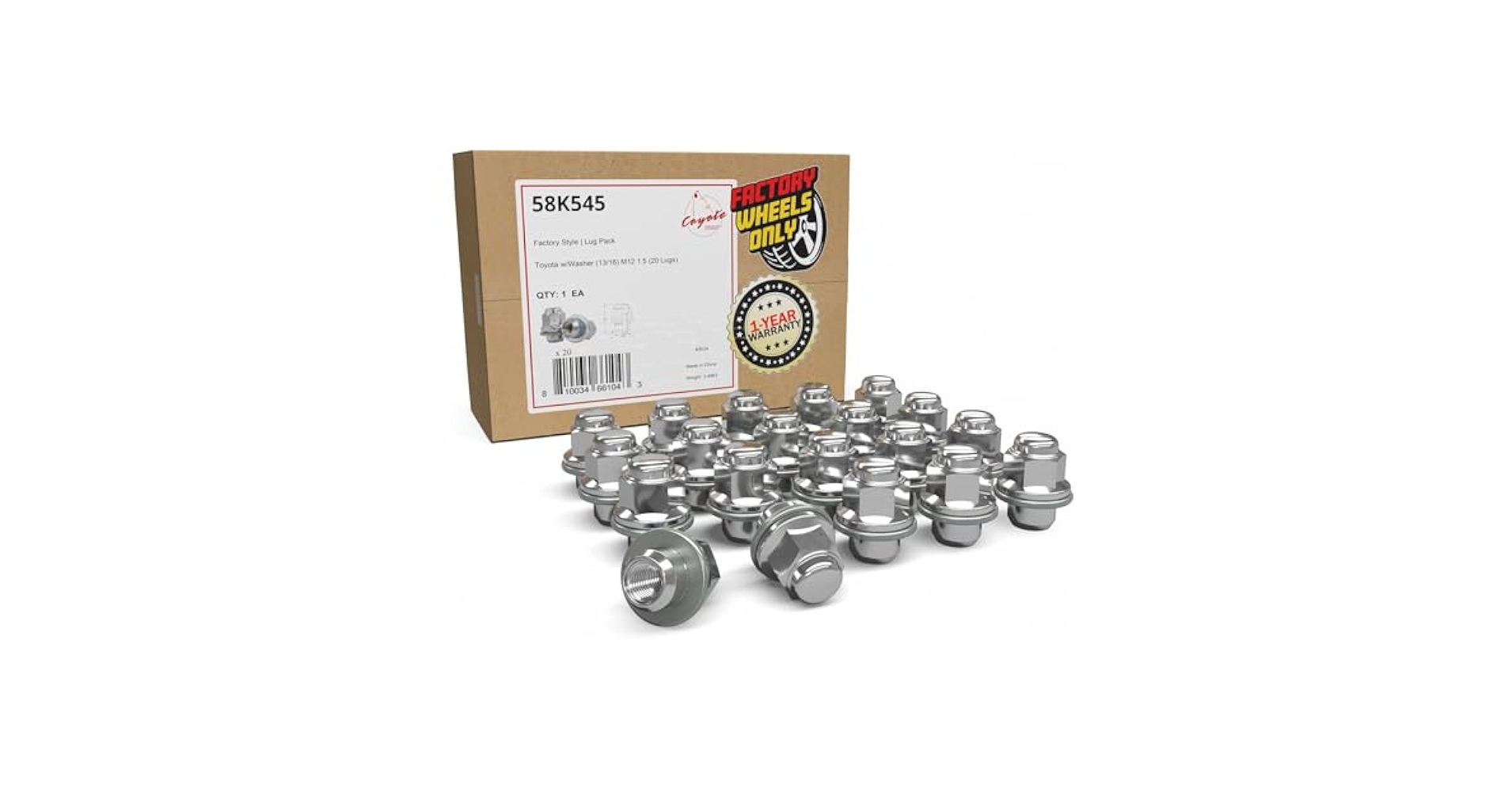 Amazon.com: Wheel Accessories Parts 20 Pcs M12x1.5 12x1.5